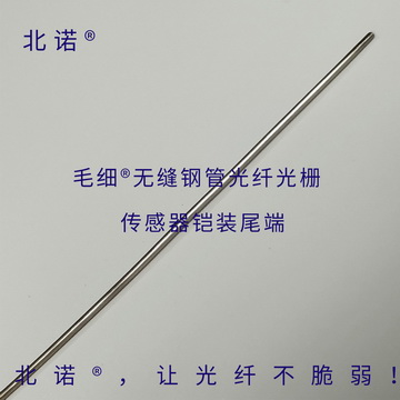 北諾100攝氏度毛細無縫鋼管單端光纖光柵傳感器（01型）尾端結構