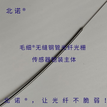 北諾100攝氏度毛細無縫鋼管單端光纖光柵傳感器（01型）主體結構